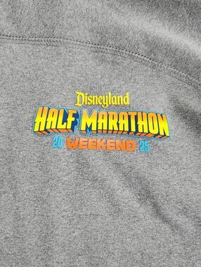 Disneyland Half Marathon 2025 Weekend Grey Athletic Sweatshirt